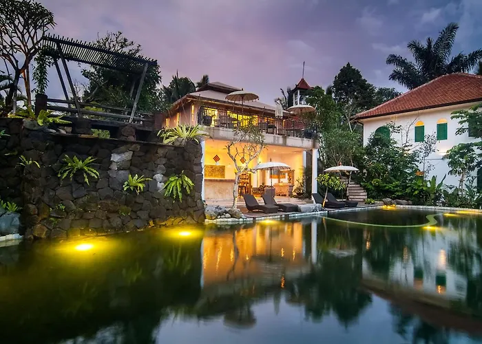 リゾート Sebatu Sanctuary Eco-resort テガララン